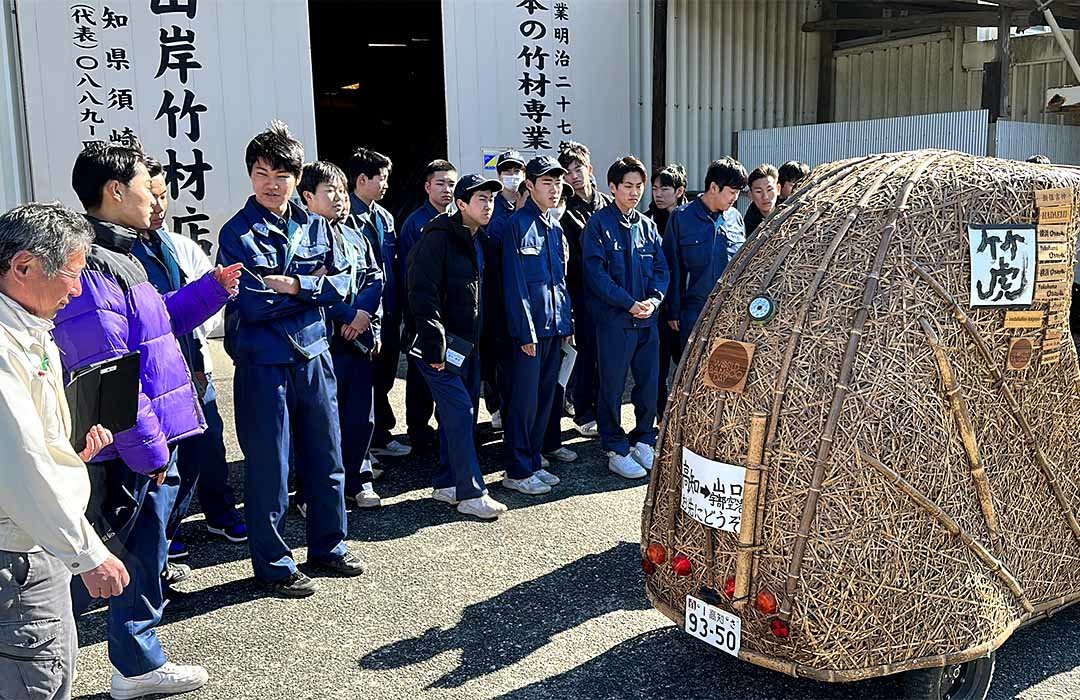 日本唯一の虎竹電気自動車「竹トラッカー」