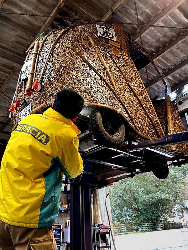 虎竹電気自動車「竹トラッカー」