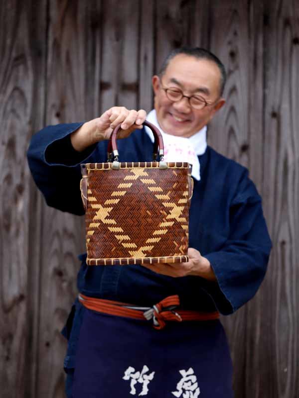 手提げ籠バッグ-竹虎四代目がゆく！