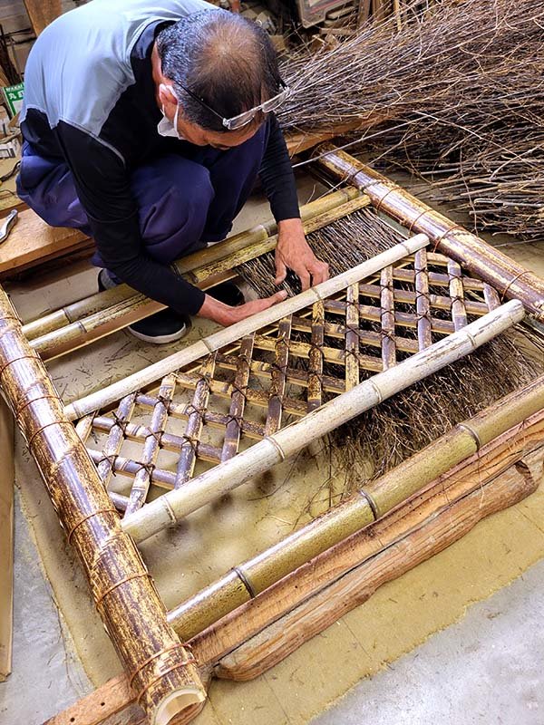 虎竹袖垣製作