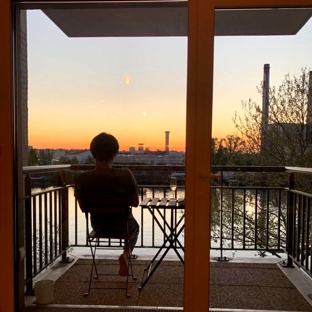 パリの夕日