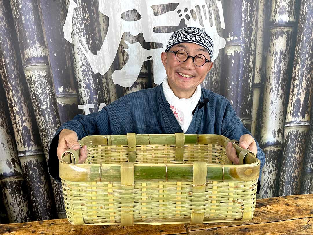 別注御用籠、竹虎四代目（山岸義浩）