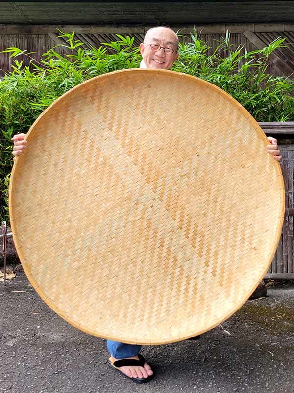国産竹ざる120センチ