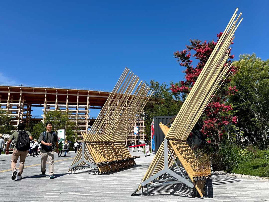 大阪・関西万博、白竹ベンチ