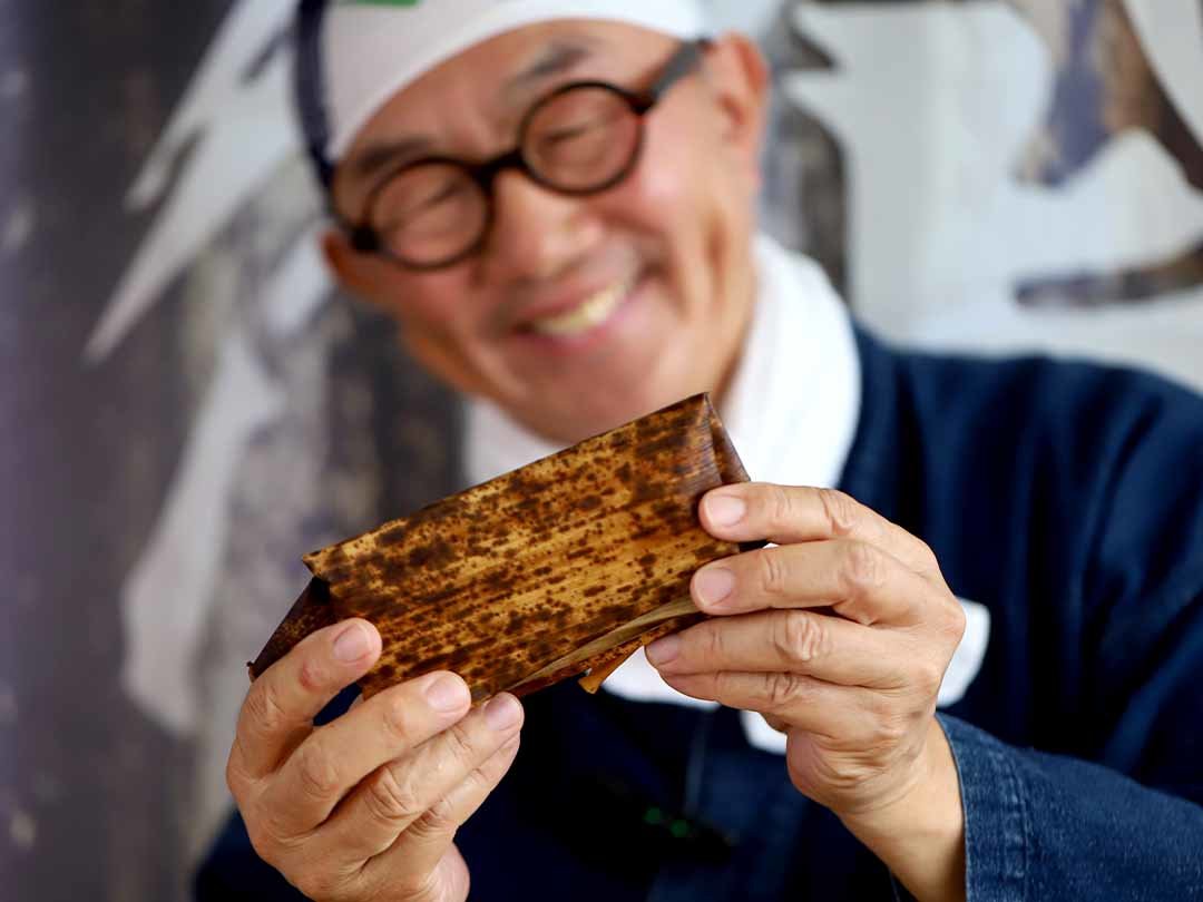 国産竹皮折り畳み
