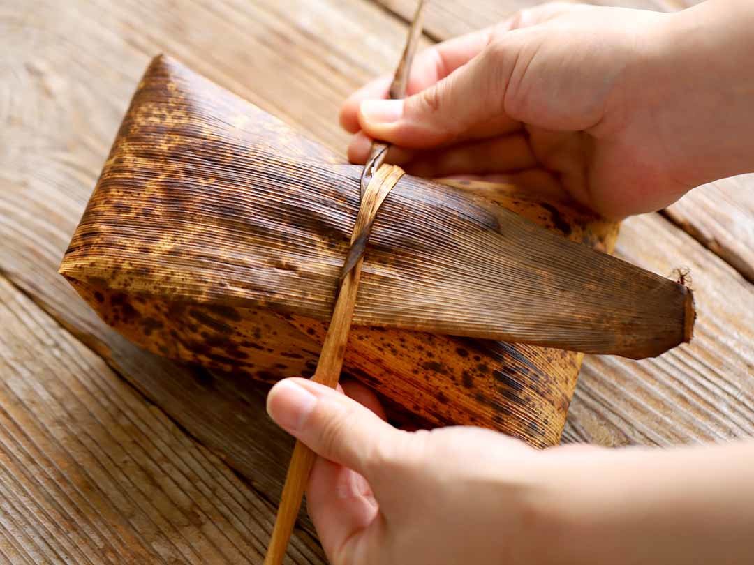 国産竹皮結び