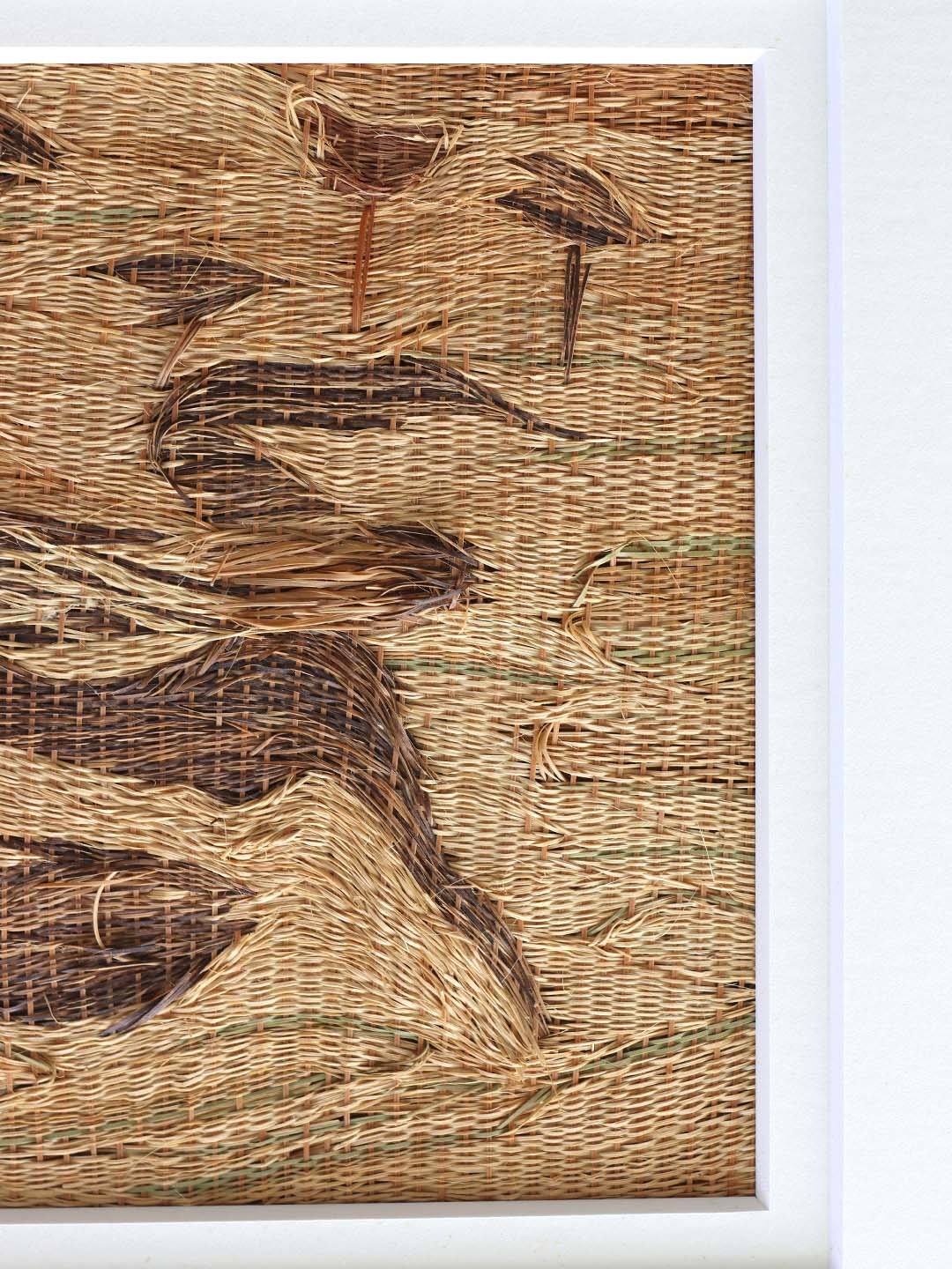 竹で描かれた絵画