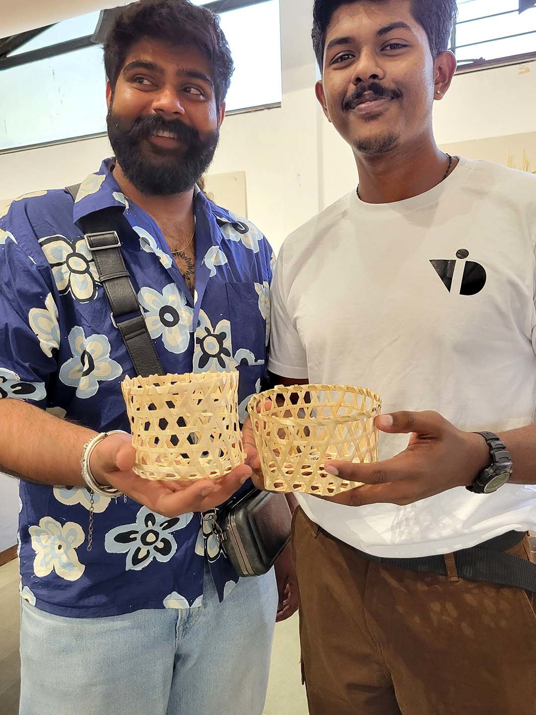 インド国立デザイン研究所（National Institute of Design）竹籠作り