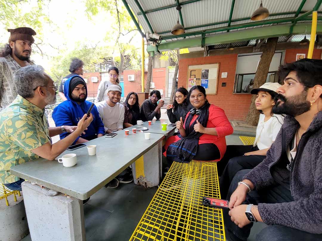 朝のミーティング