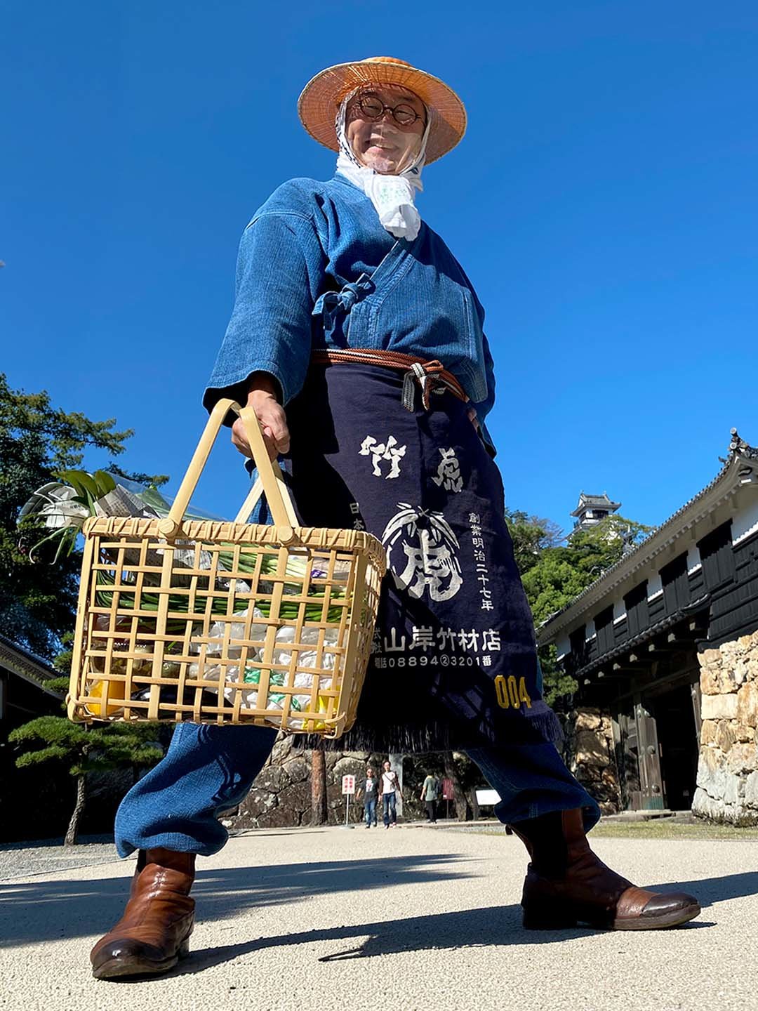 竹提げ籠、竹虎四代目（山岸義浩）