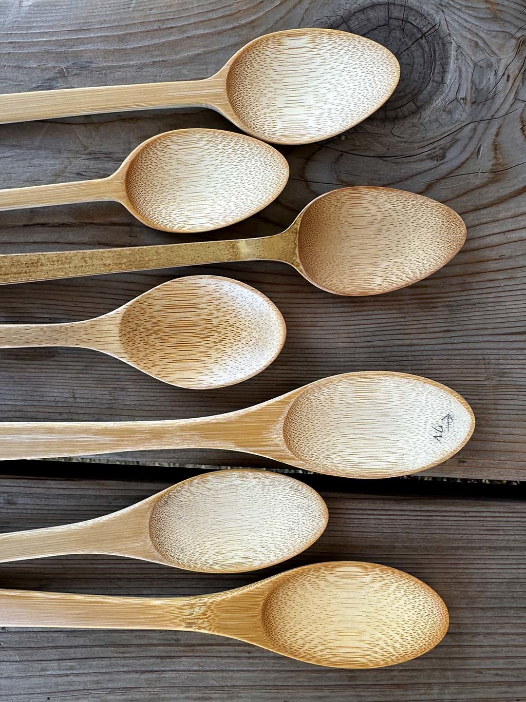 国産竹スプーン製造試作