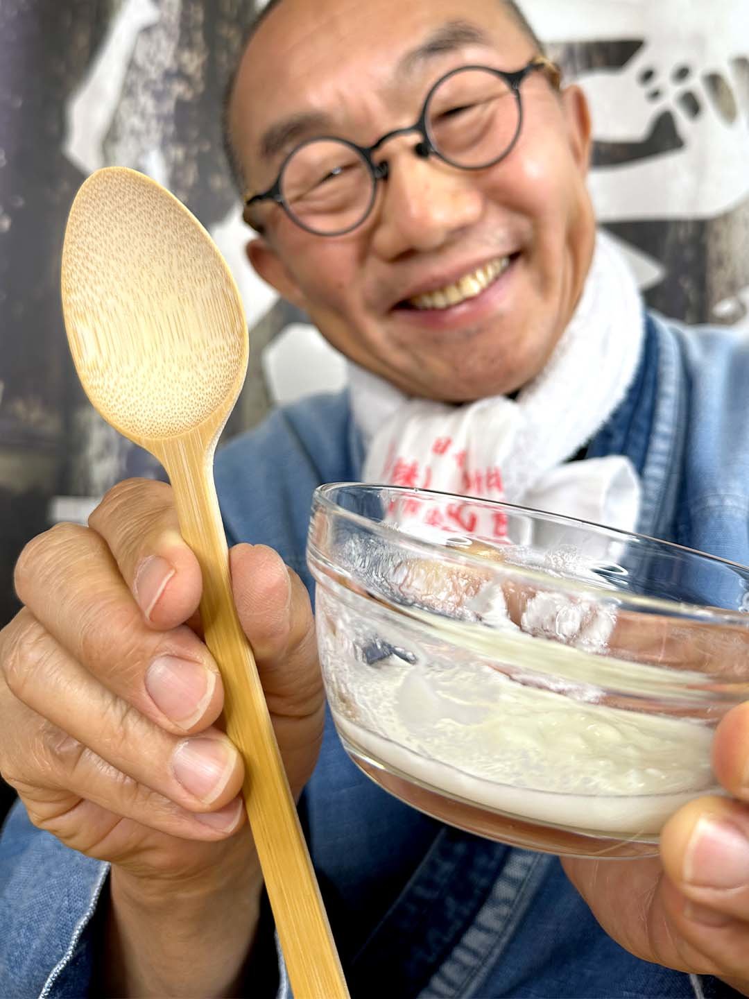 国産無塗装竹スプーン、竹虎四代目(山岸義浩)