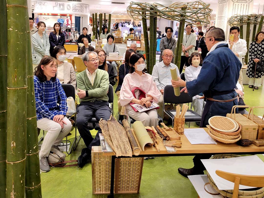 JR名古屋タカシマヤ・竹トークショー、竹虎四代目（山岸義浩）