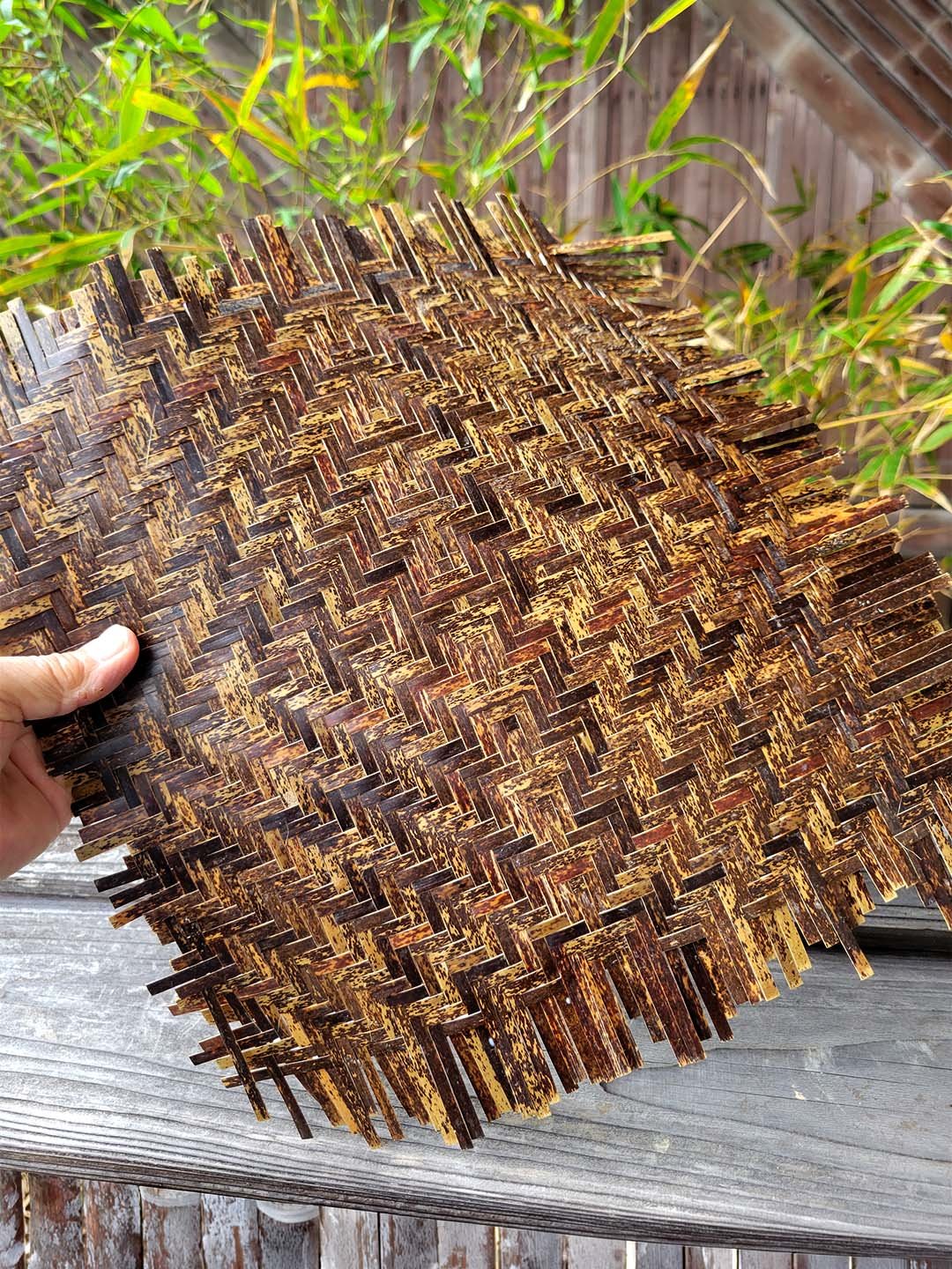 虎竹網代編みシート