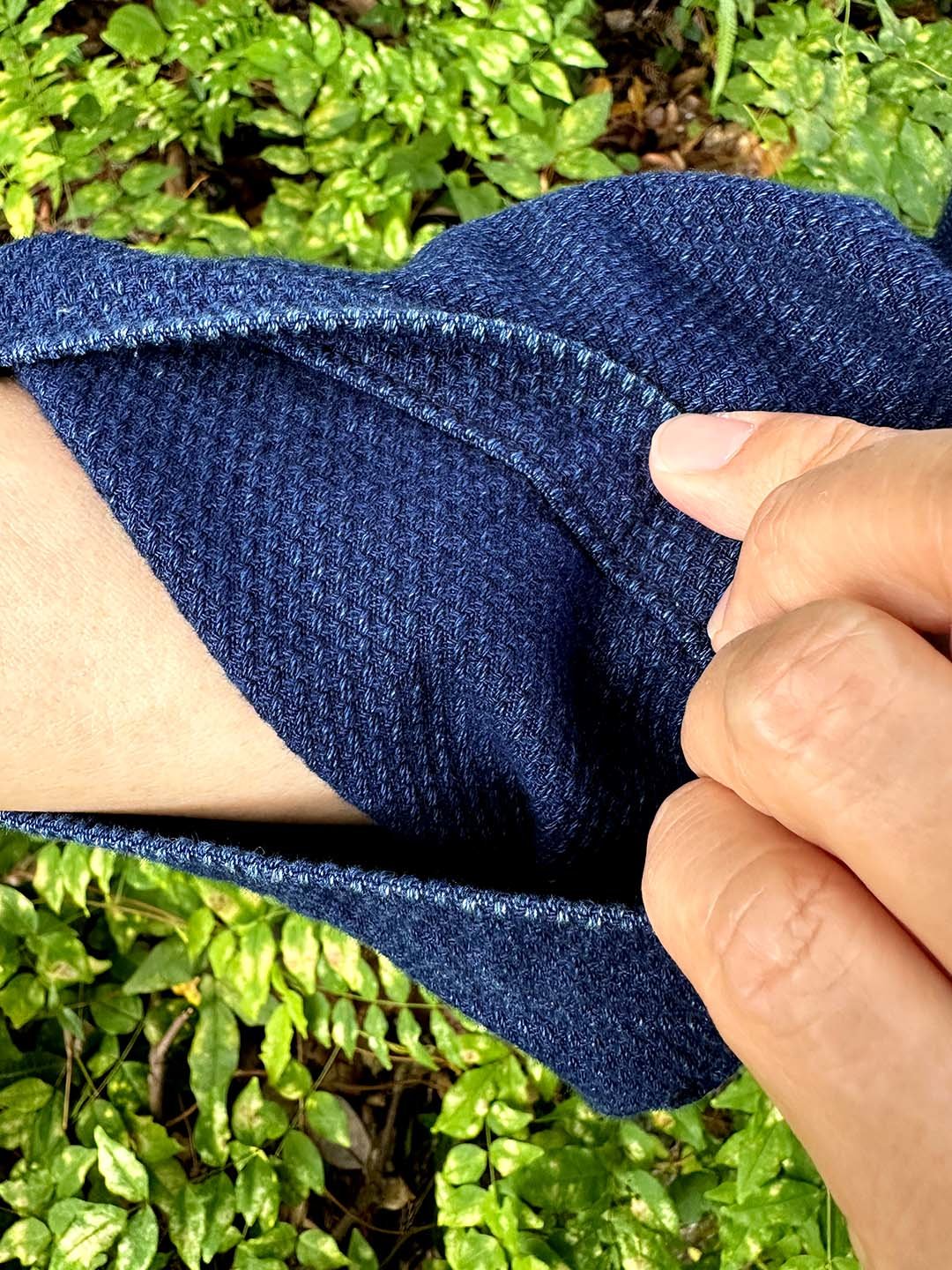 藍染刺子作務衣