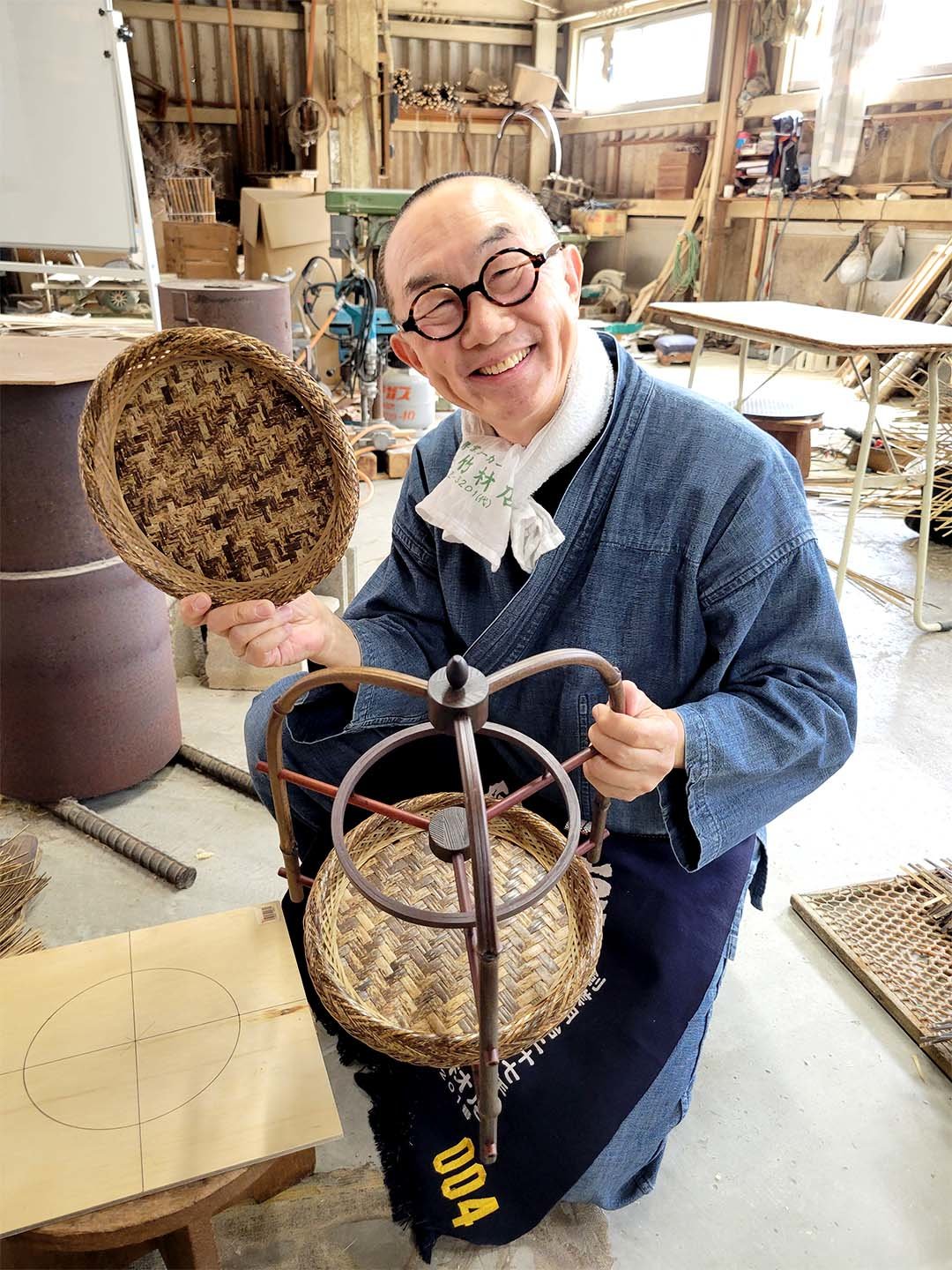 黒竹アフタヌーンティースタンド(二段)、竹虎四代目