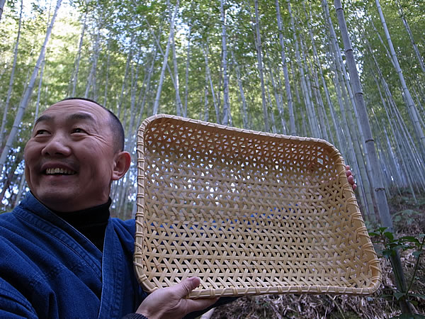 白竹麻の葉脱衣かご