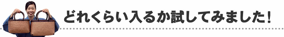 どれくらい入るか試してみました