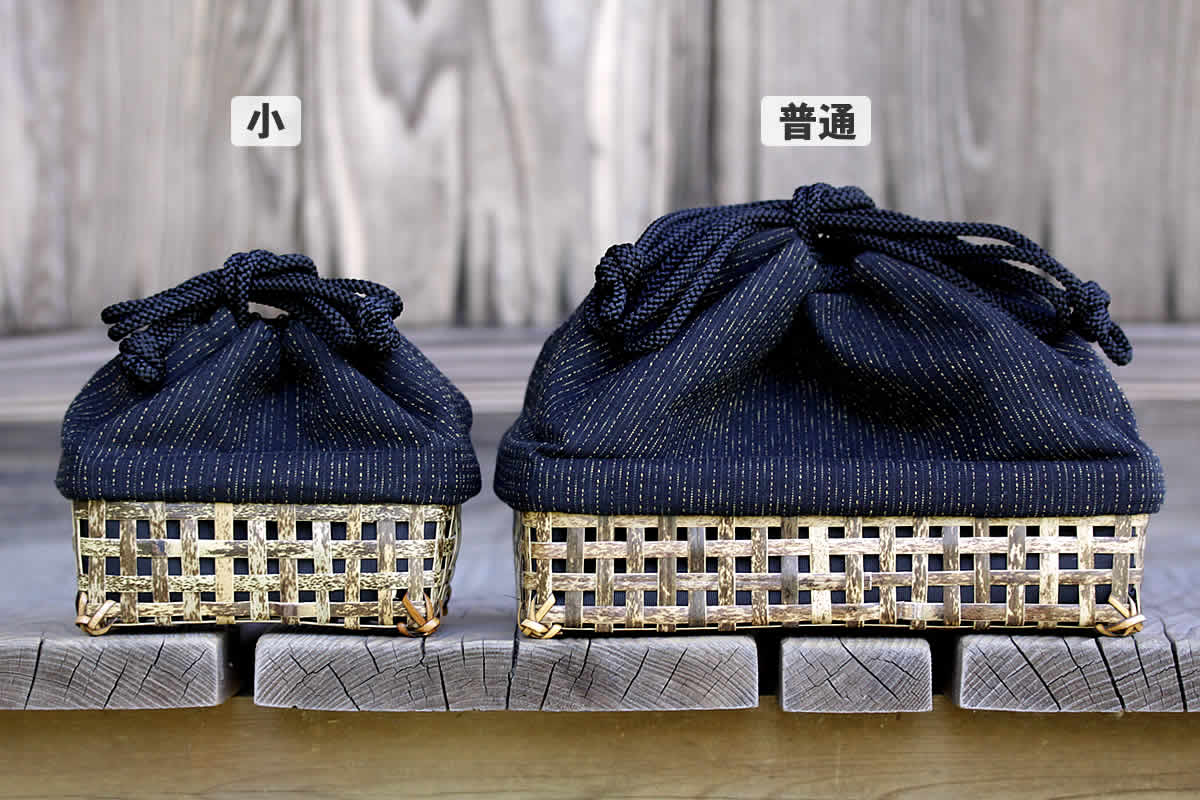 虎竹巾着籠(小),2サイズ