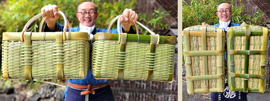 真竹コンテナ手提げ籠バッグのご注意