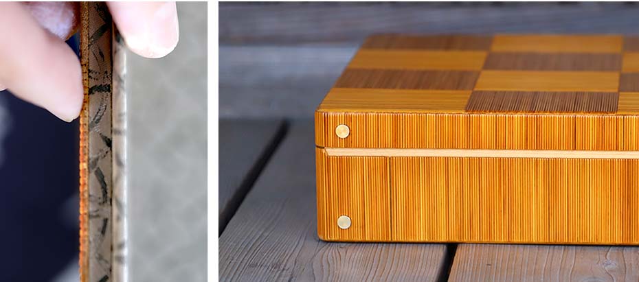 竹ヒゴ市松アタッシュケース（虎竹ハンドル）Aタイプの詳細