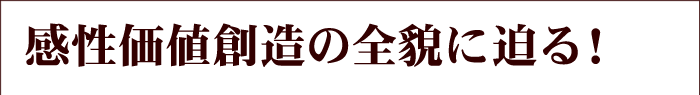 感性価値創造の全貌に迫る!