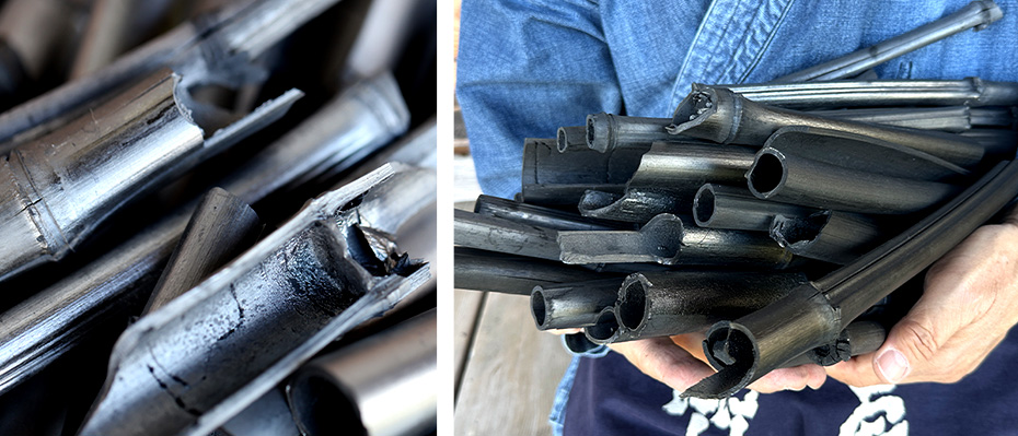 【訳ありアウトレット】国産飾り丸竹炭