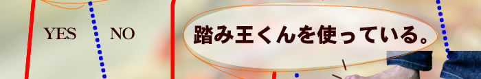 踏み王くんを使っている。