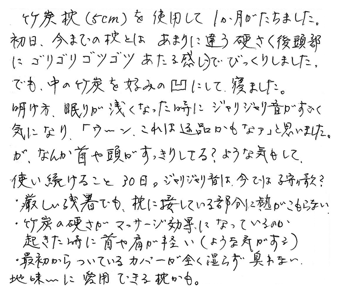国産竹炭100％熟睡ピロー