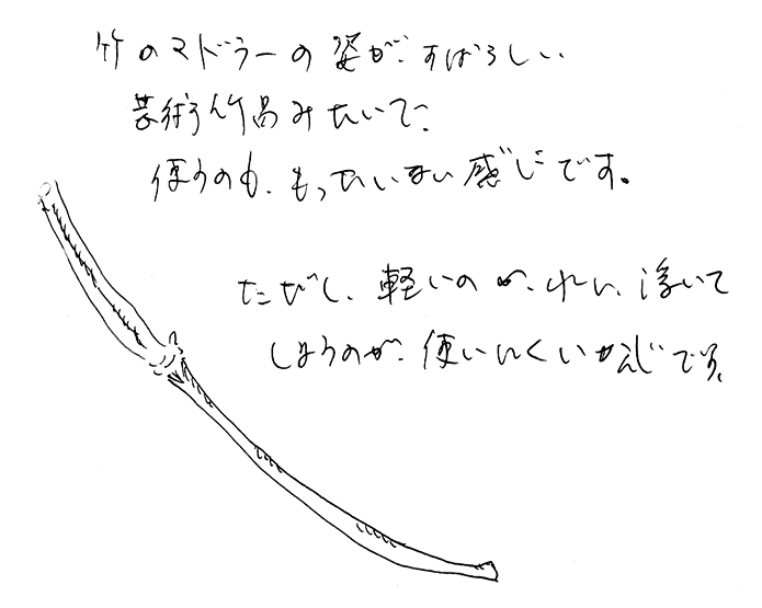 竹炭マドラー２本組のお声