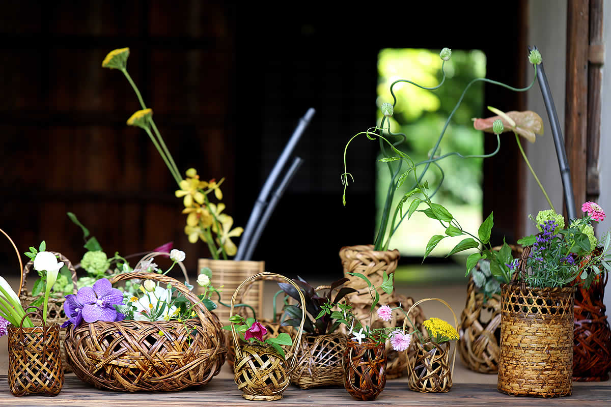 破格値下げ 花・観葉植物用品 国産 虎竹 竹細工 ハンドメイド DIY 生花