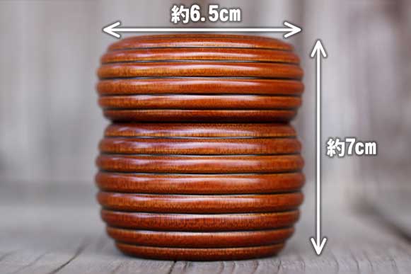 竹瓢型棗のサイズ