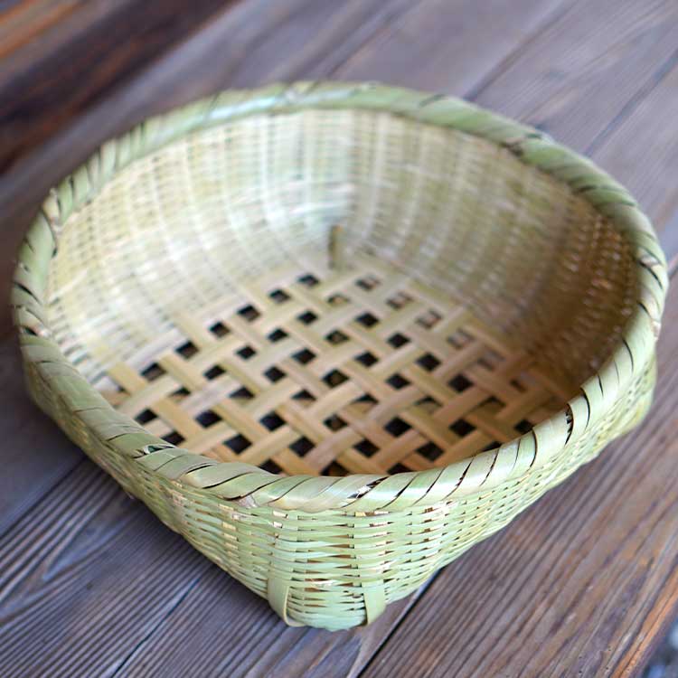 青竹巻縁茶碗籠