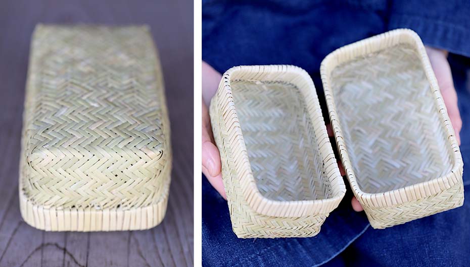 【国産】スズ竹ミニ弁当箱（篠竹）スリムタイプ