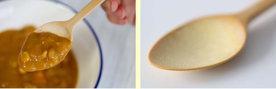 薄型竹カレースプーン（無塗装）の使用方法