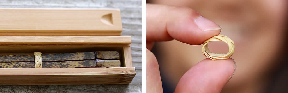 竹箸箱と虎竹漆箸セット