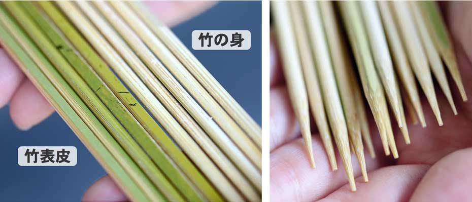 国産皮付き<極上>丸竹串(18cm)