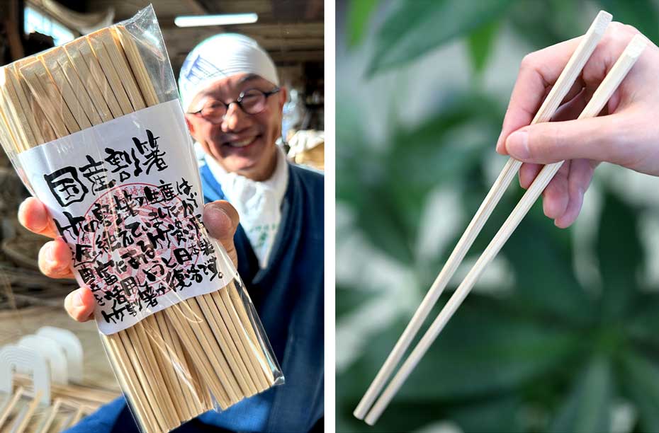 復刻した国産高級竹割り箸（天削）24cm