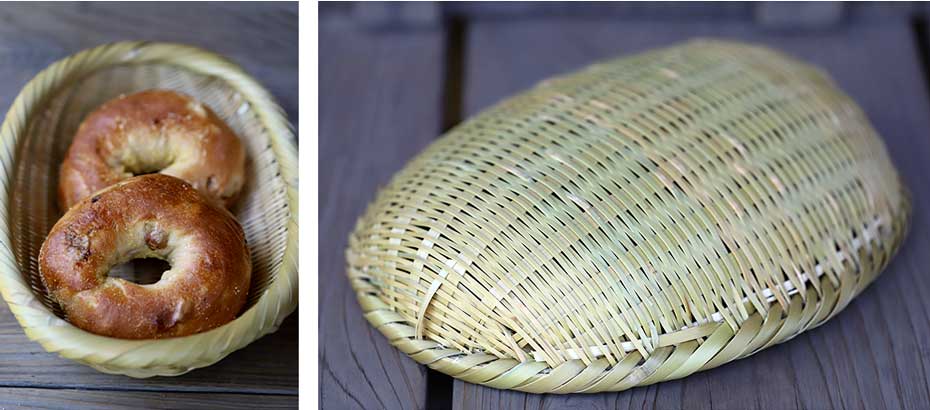 真竹楕円パン籠は果物かごや水切りでも活躍