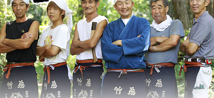 竹虎四代目と竹職人