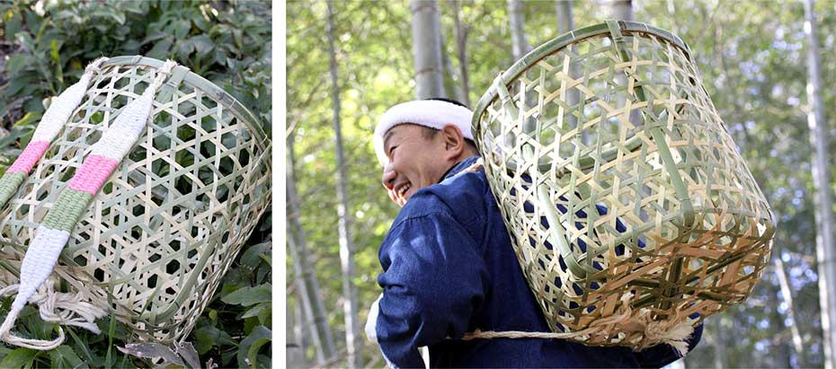 大容量の背負いかご（六ツ目）