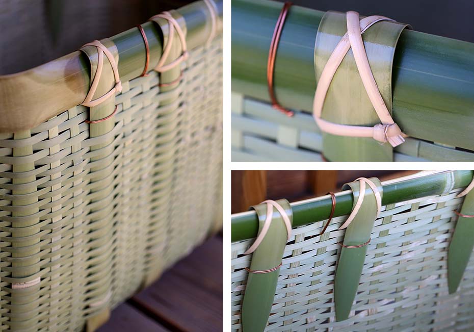 真竹御用籠の縁部分