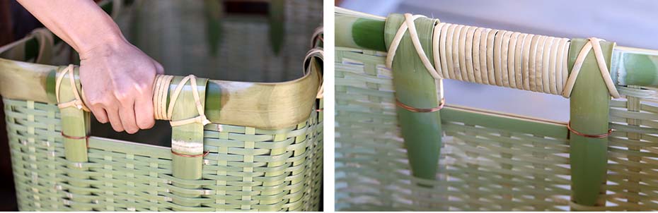 真竹御用籠の持ち手