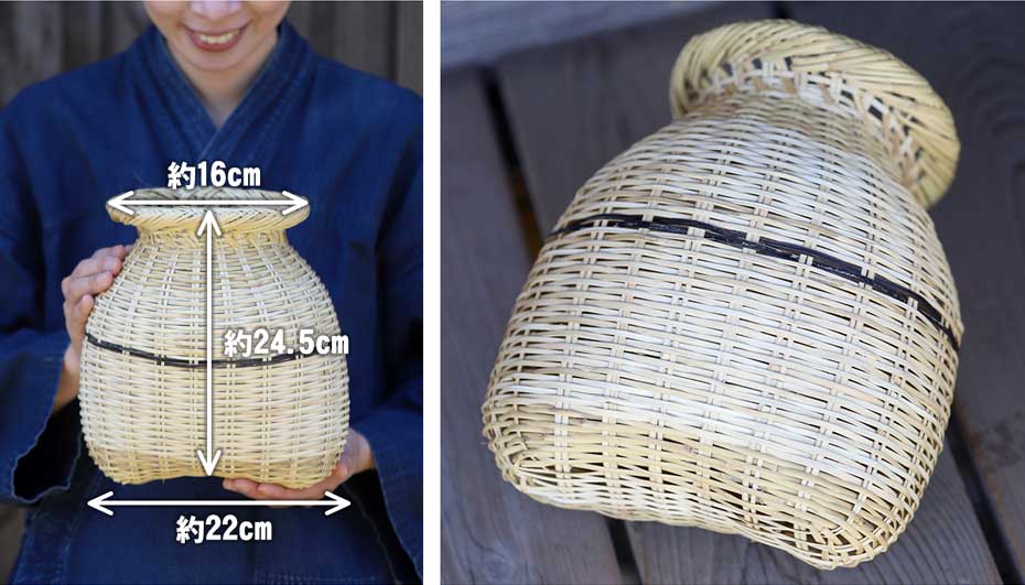 篠竹魚籠のサイズ