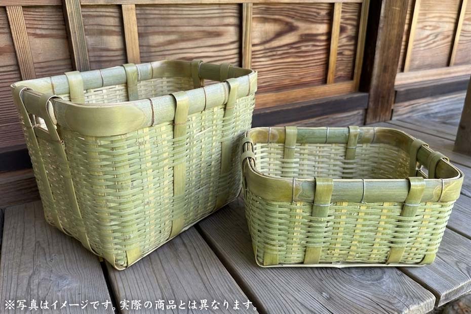 野菜収納やキャンプやアウトドアのお供に真竹御用籠
