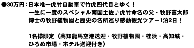 日本唯一虎竹自動車で竹虎四代目とゆく！感動観光ツアー