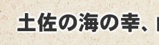 土佐の海の幸、山の幸