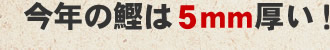 今年の鰹は５mm厚い！