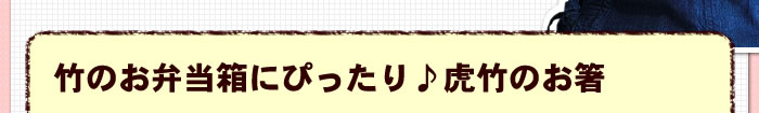 竹のお弁当箱にぴったり♪