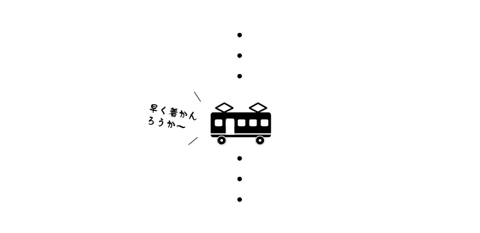 早く着かんろうか~